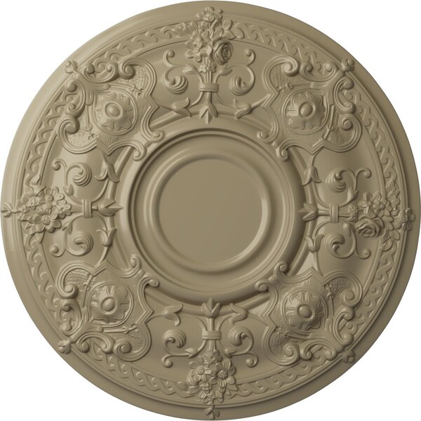 Ekena Millwork Oslo Ceiling Medallion (Fits Canopies up to 10 1/2"), Hand-Painted Gobi Desert, 28 1/8"OD x 1 3/4"P CM28OSGDF - main